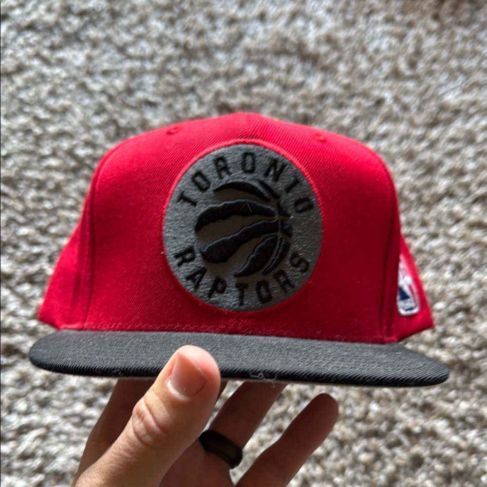 Toronto Rapters Red and black SnapBack hat